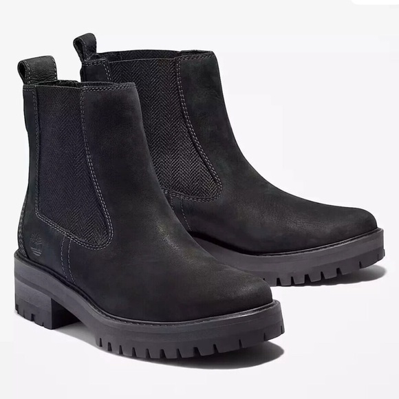 Timberland Shoes - Timberland , Women's Black Nubuck leather Courmayeur Boots, Size 8.5